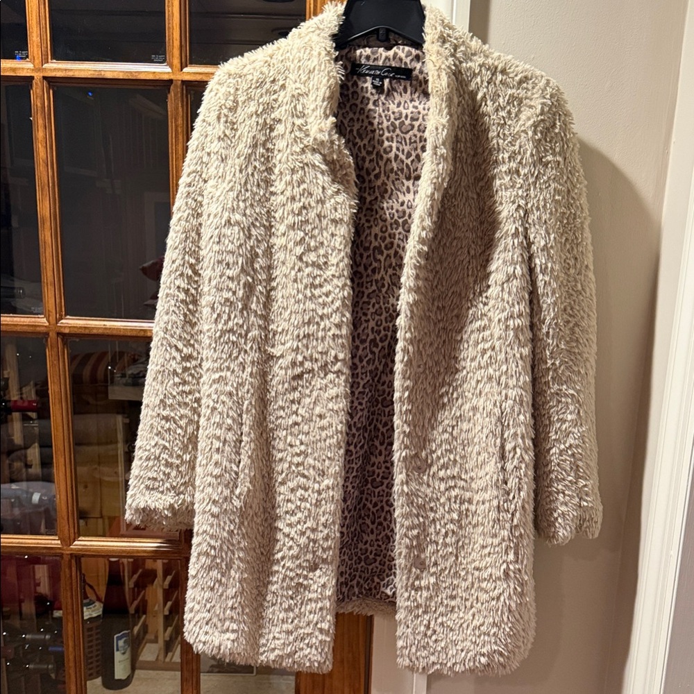 Kenneth Cole New York Cream Teddy Jacket